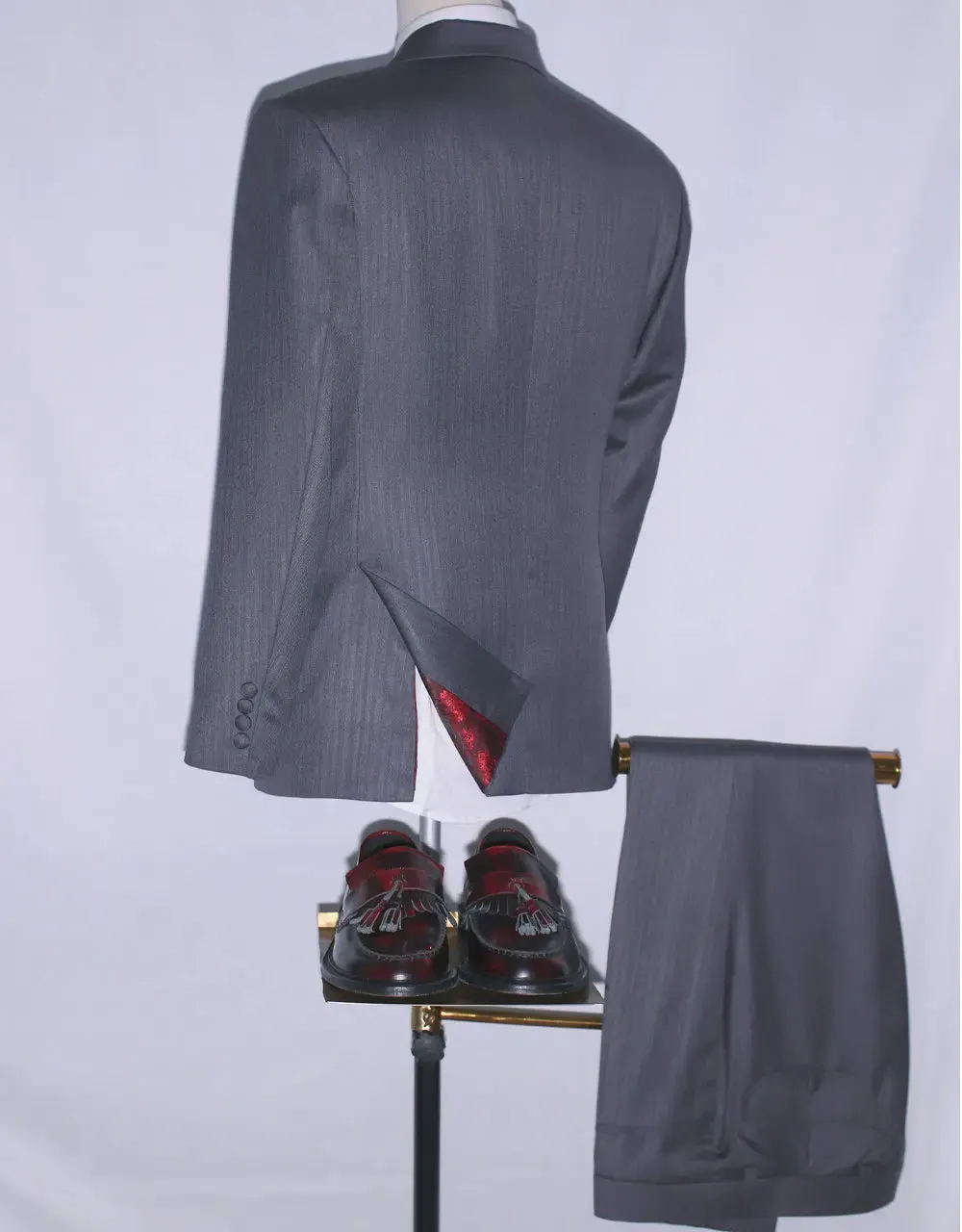 Mod Suit | 60s Mod Fashion Essential Grey Herringbone Suit