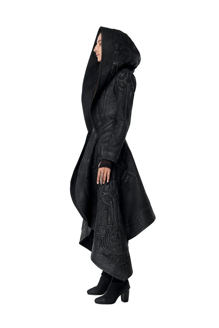 NASRANI WOMEN'S HOODED LONG COAT