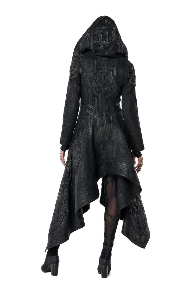 NASRANI WOMEN'S HOODED LONG COAT