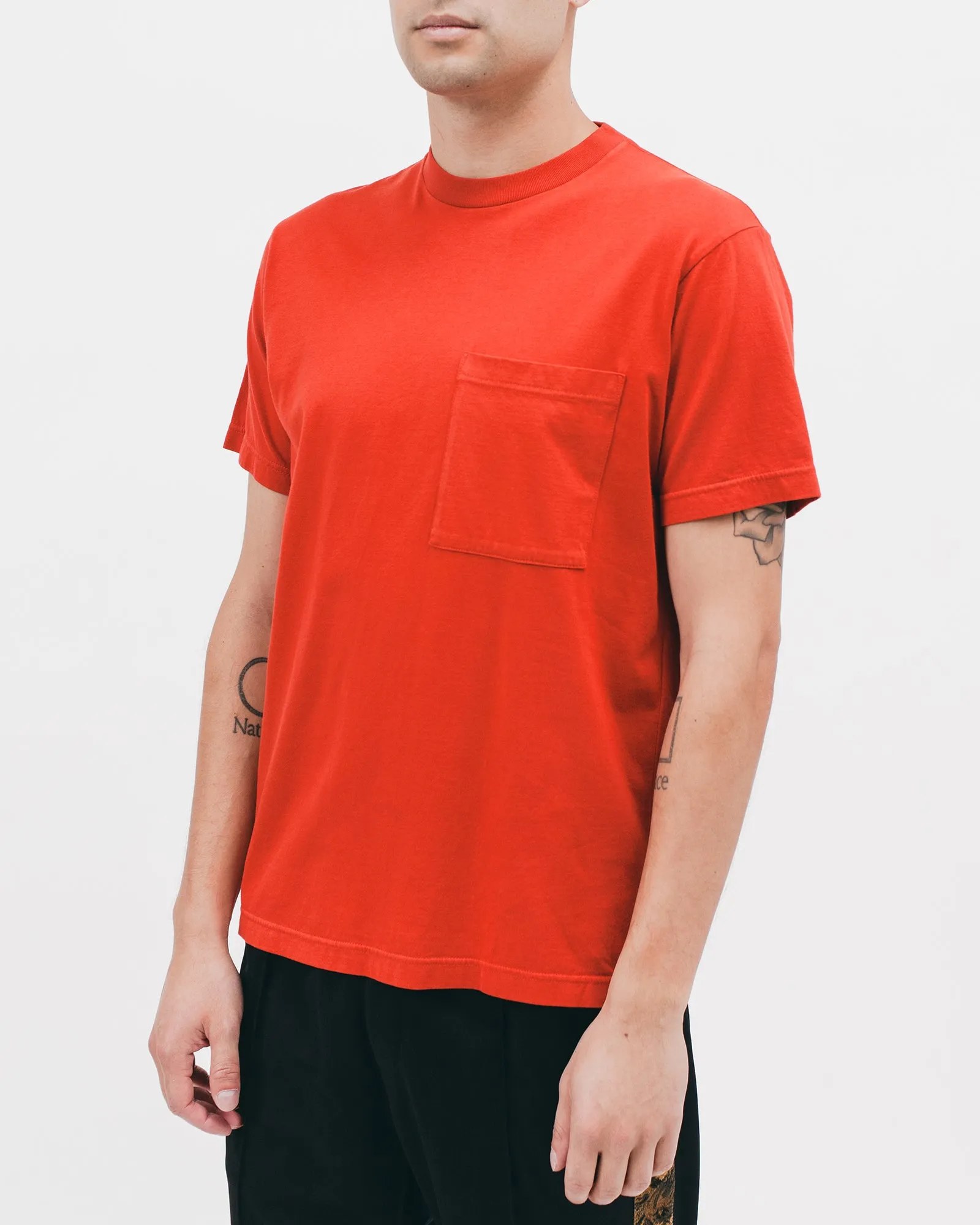 Natural Dyed Block S/S Jersey - Tomato