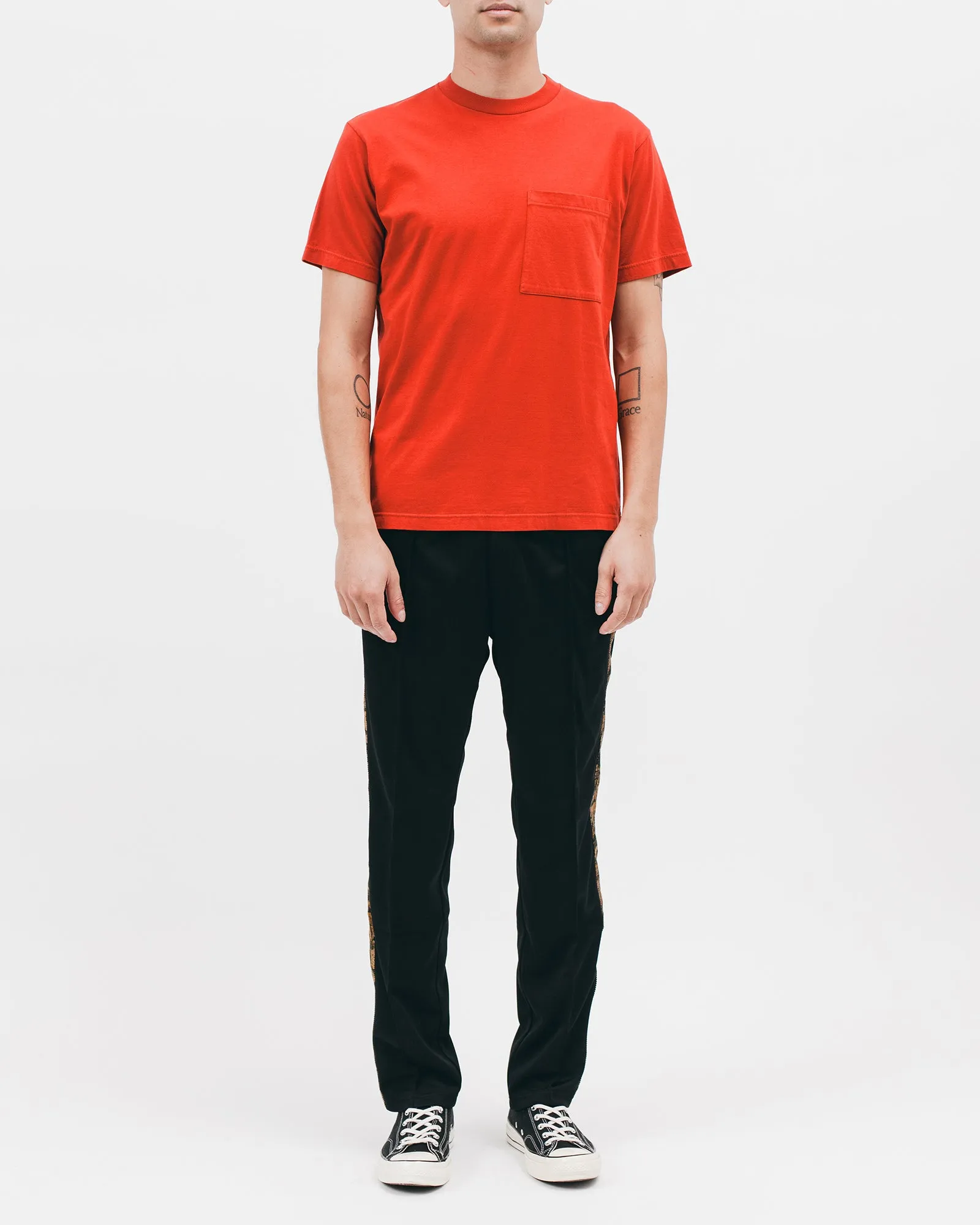 Natural Dyed Block S/S Jersey - Tomato