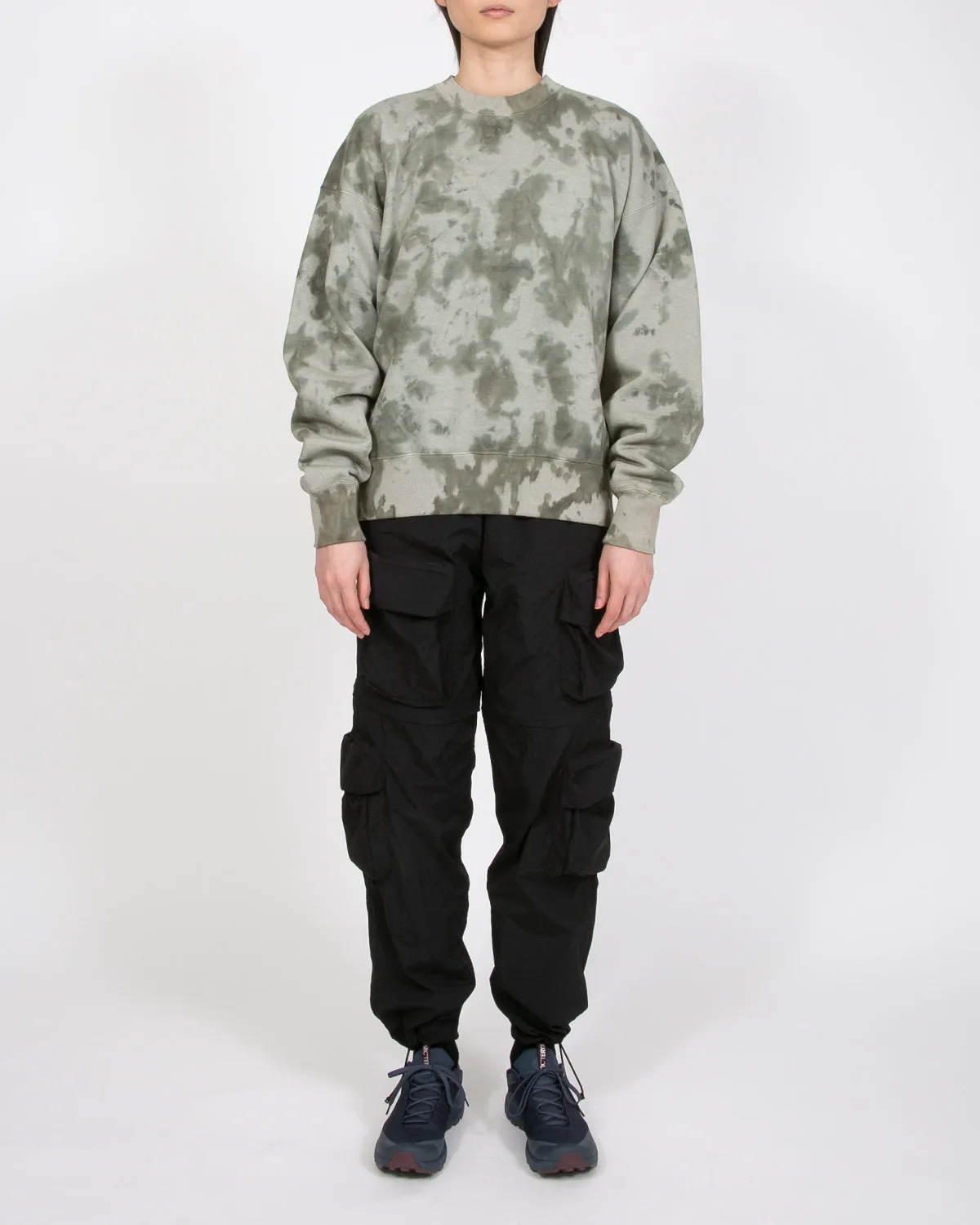 Natural Dyed Crew Fleece - Smoke Mist