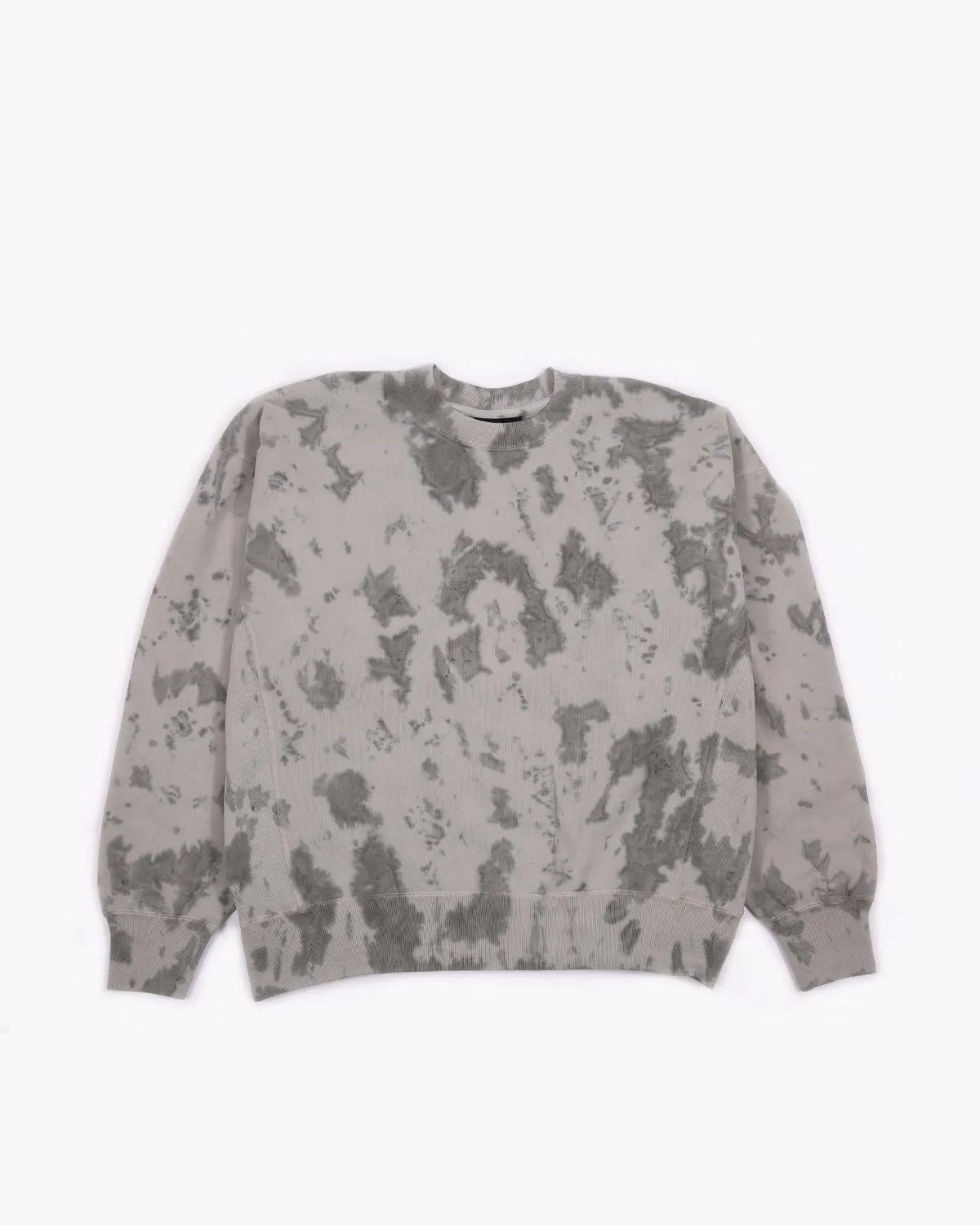 Natural Dyed Crew Fleece - Smoke Mist