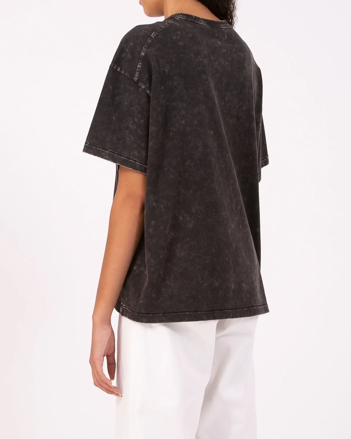 Natural Dyed Crop Jersey - Graphite