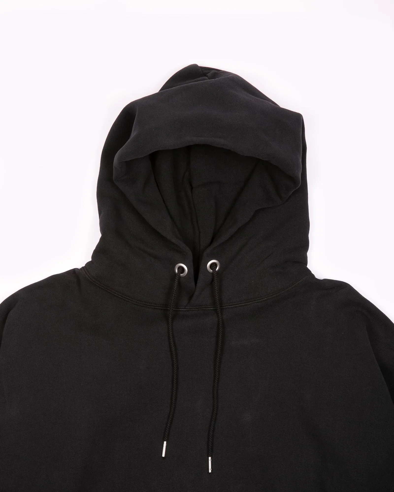 Natural Dyed Hoodie Fleece - Black