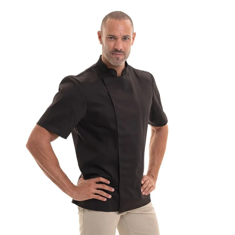 Nero Short Sleeve Chef Coat Mocha - ROBUR