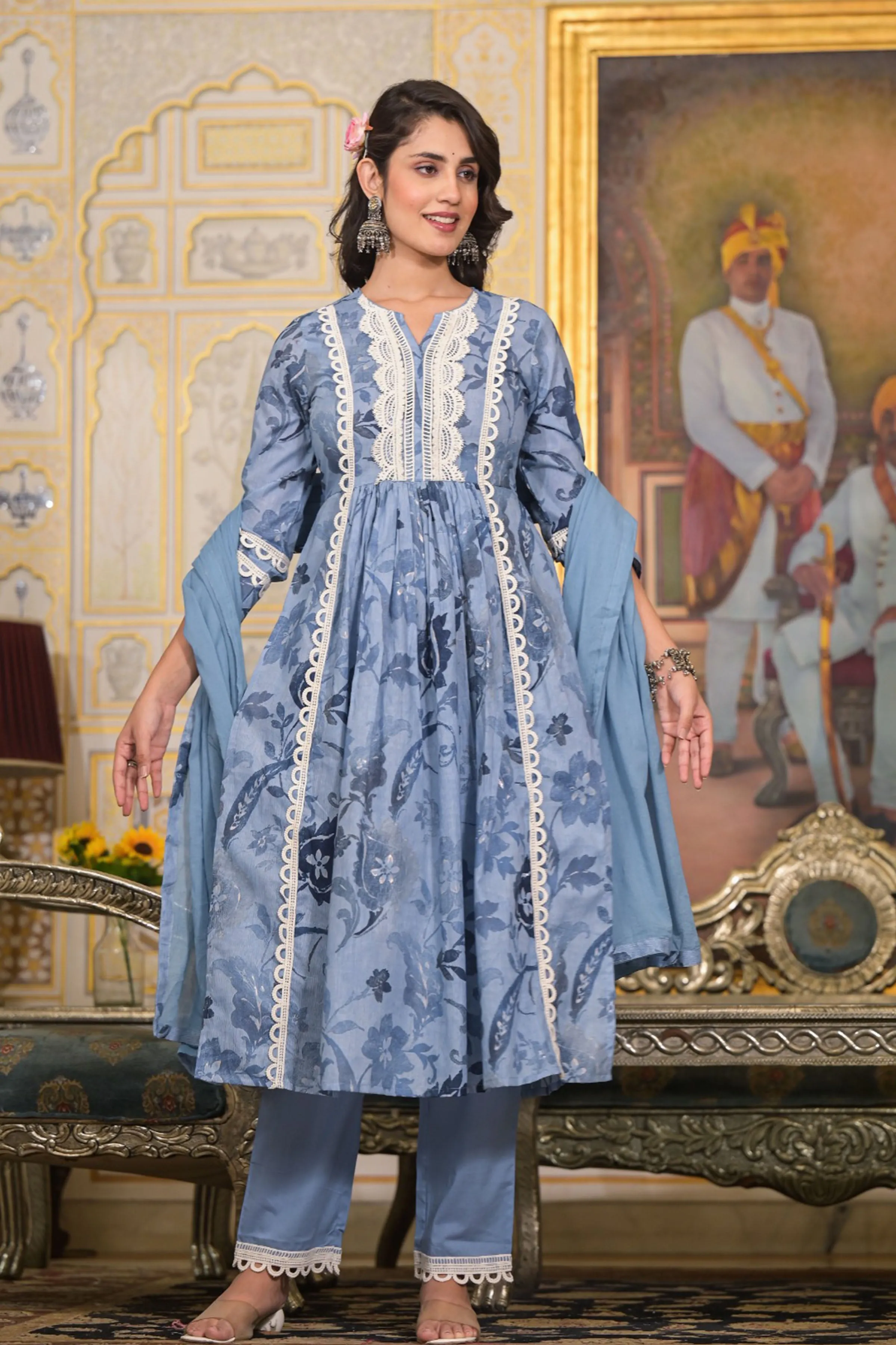 Orchid Blue Nyra Anarkali Set