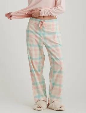 Organic Cotton Plaid Full Length Pant