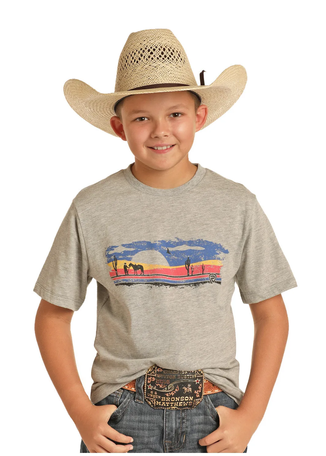 Panhandle Slim® Boy's Little Cowboy Western T-Shirt