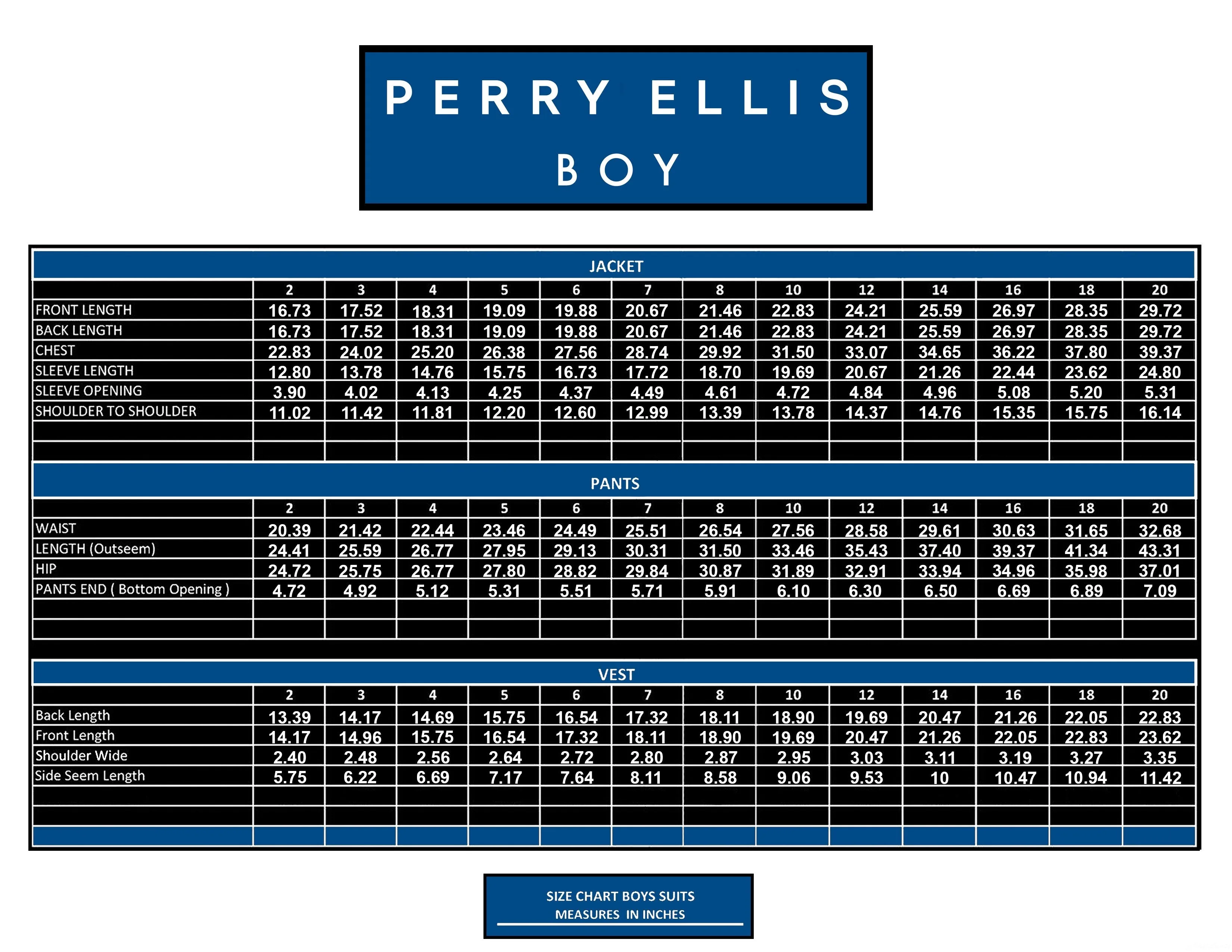 Perry Ellis Boys Suit DK Grey Suits For Boy's