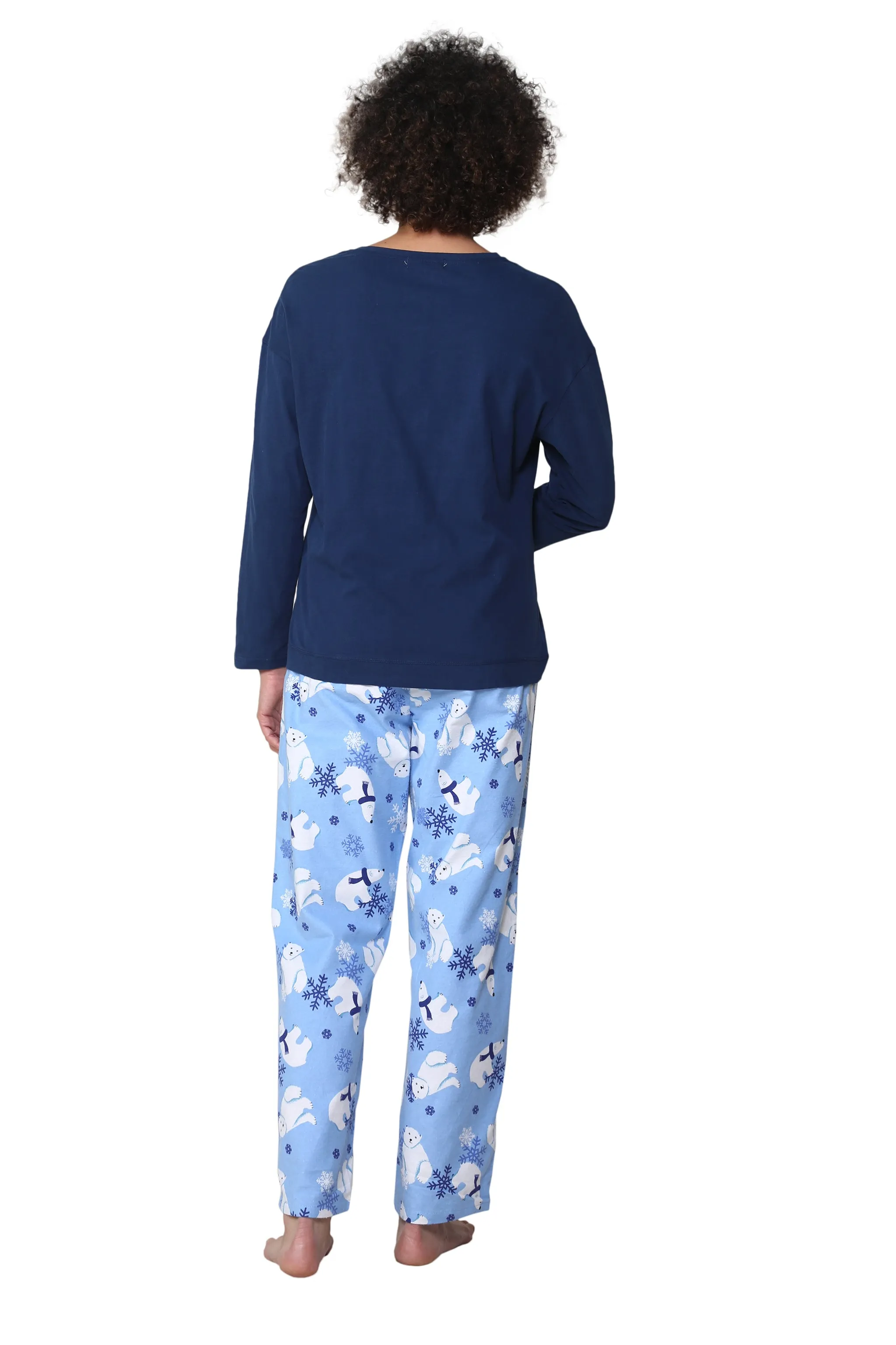 Polar Bear Flannel Pajama Set