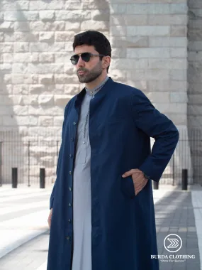 Premium Long Coat Oxford Blue