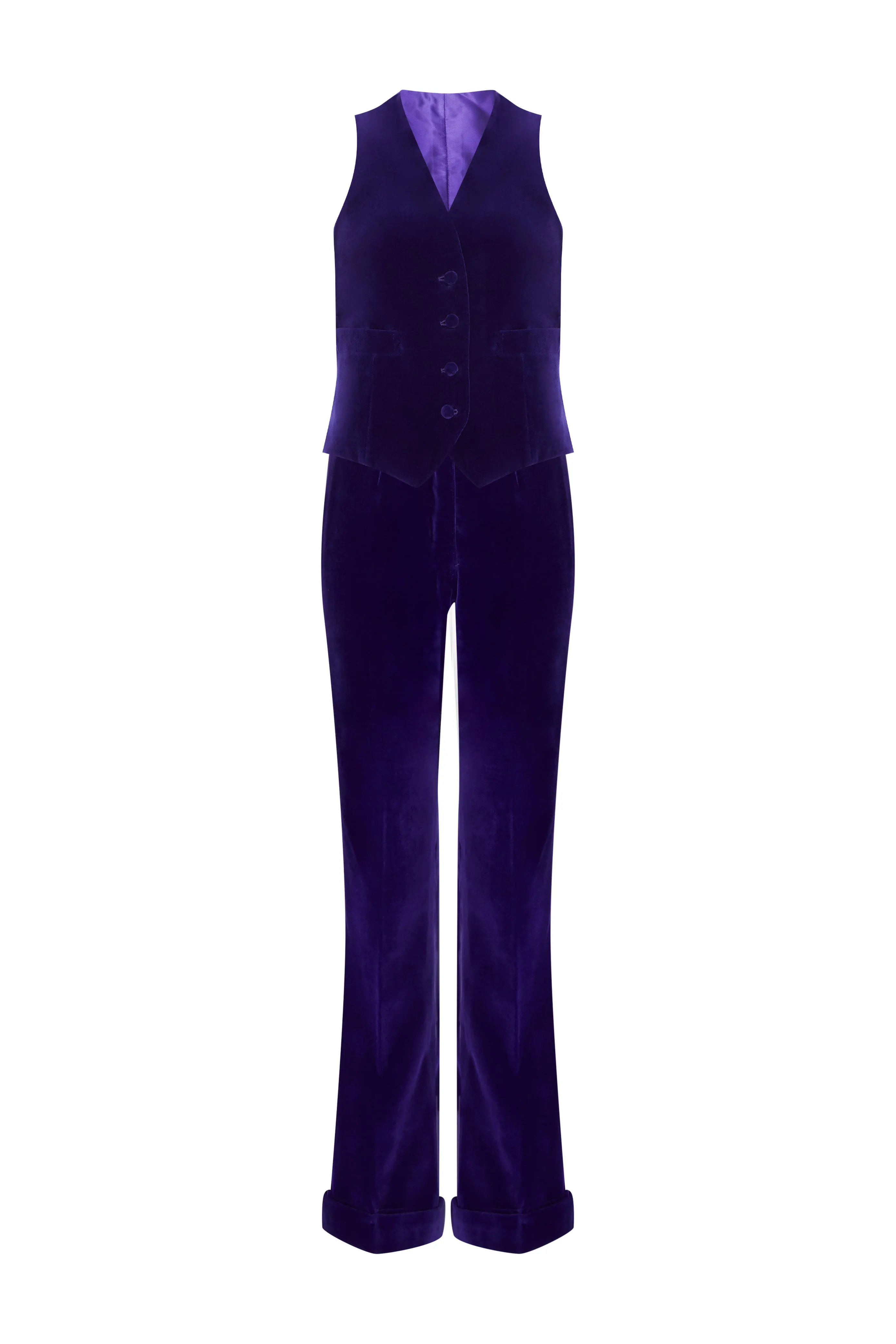 Purple Velvet Trousers