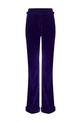 Purple Velvet Trousers