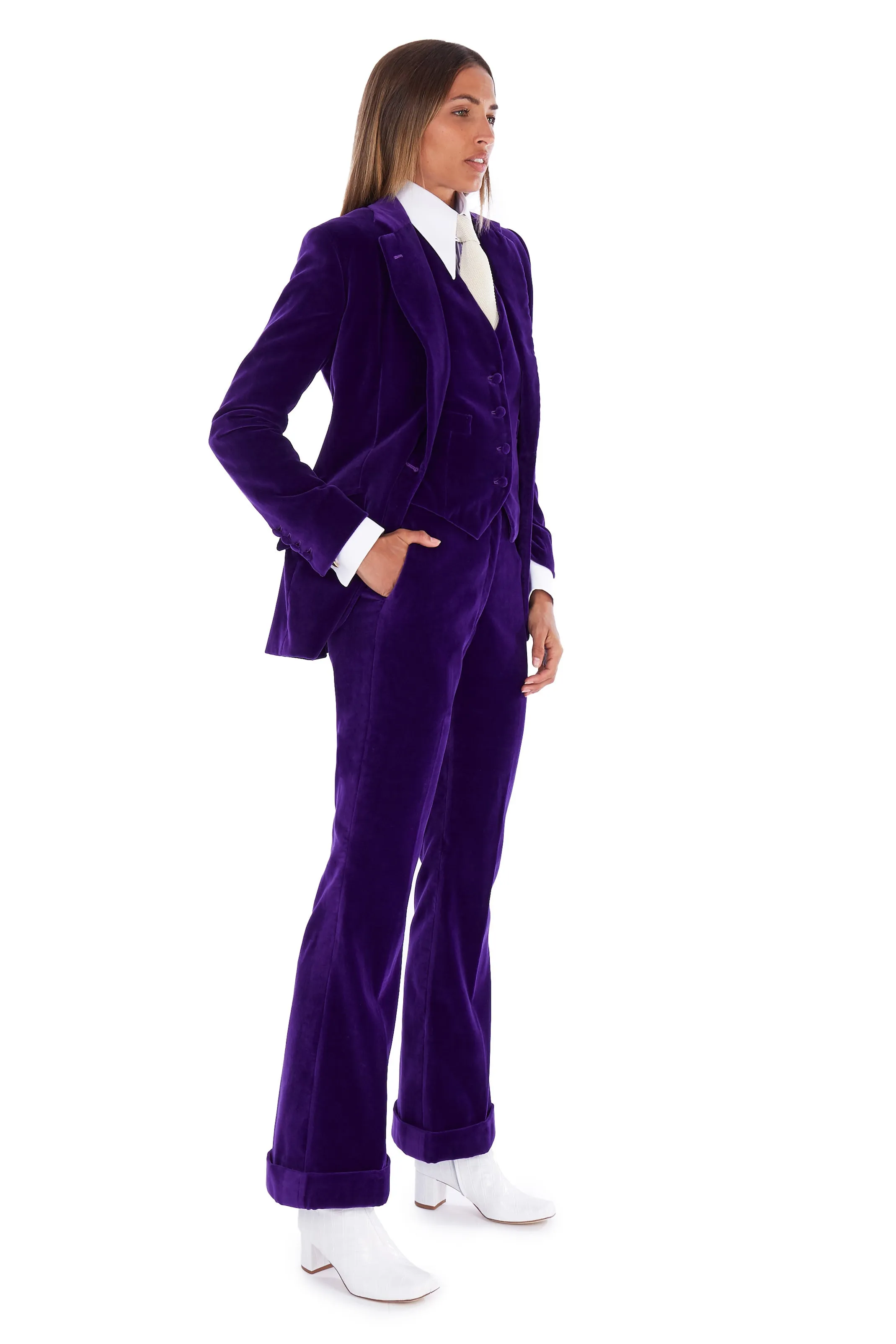 Purple Velvet Waistcoat