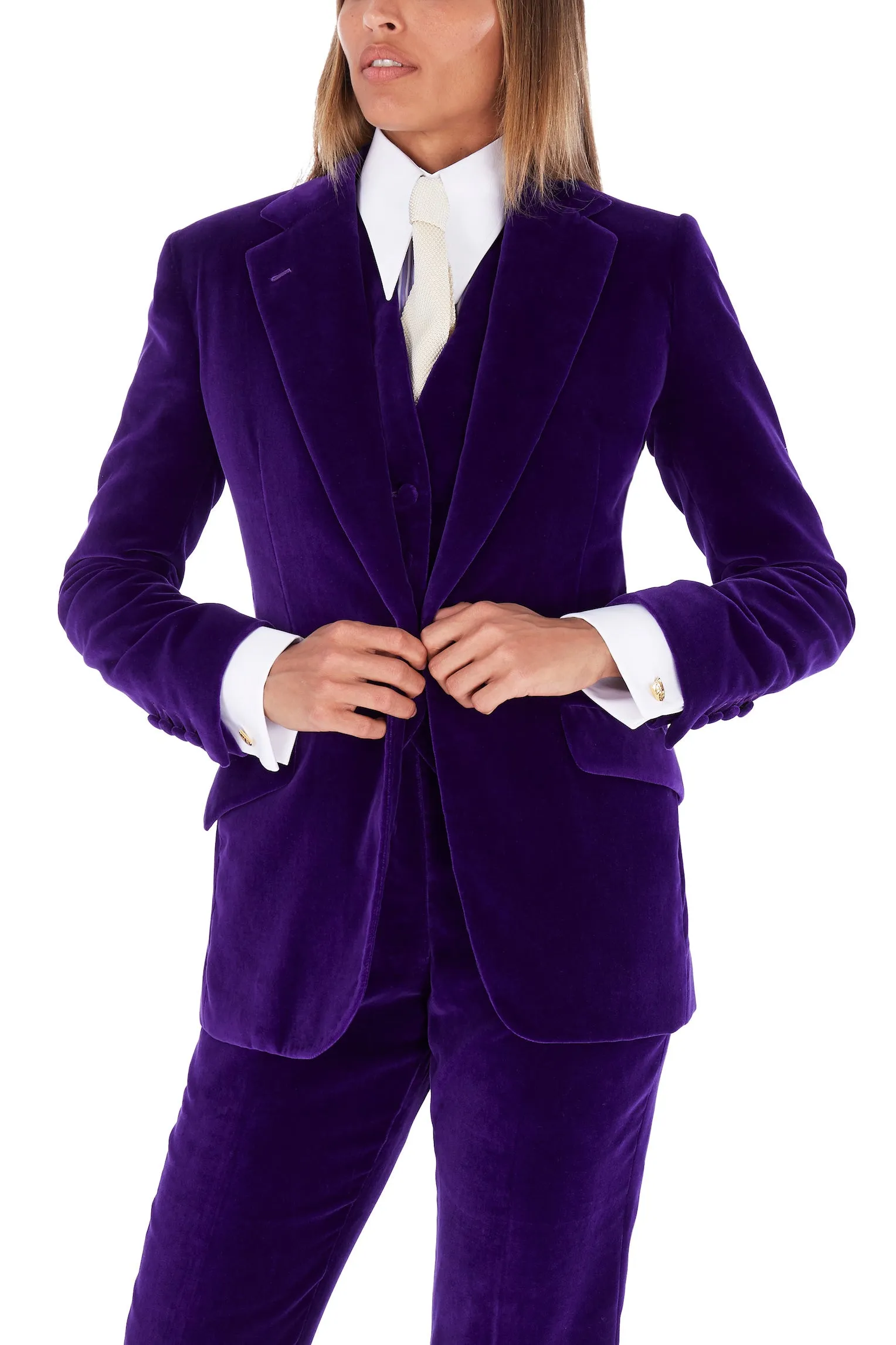 Purple Velvet Waistcoat