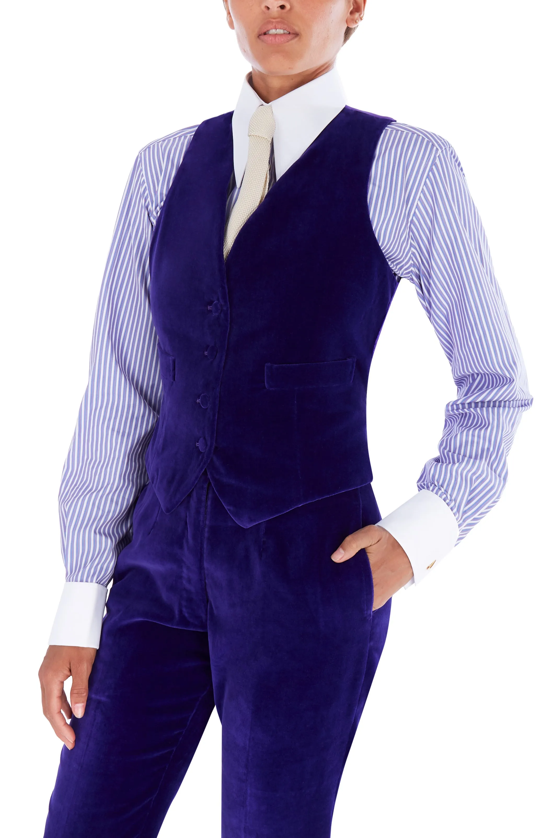 Purple Velvet Waistcoat