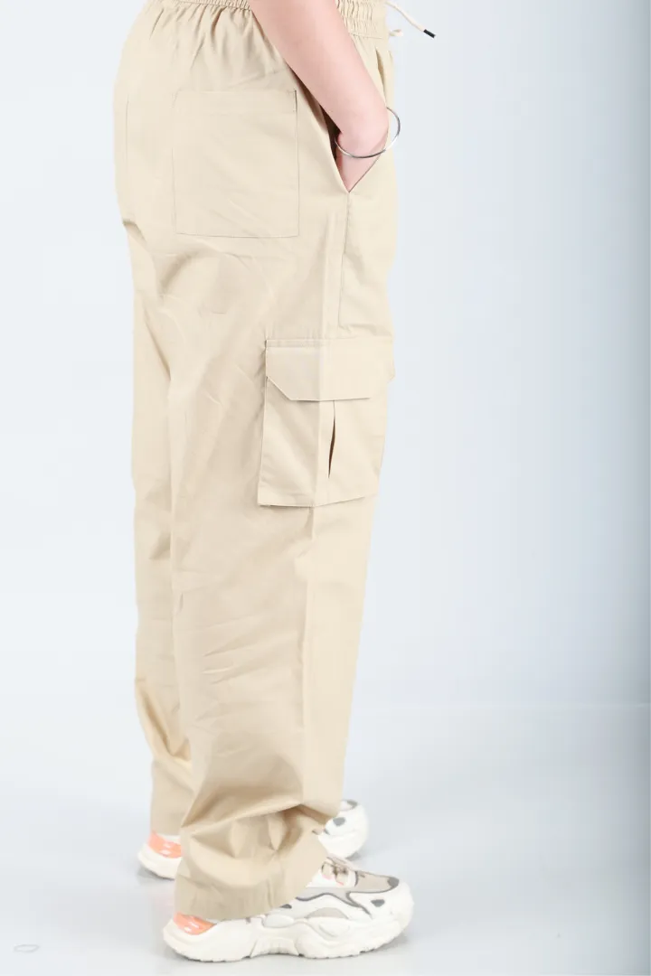 Sand Beige Cargo Baggy Pant - Unisex Comfy Pant