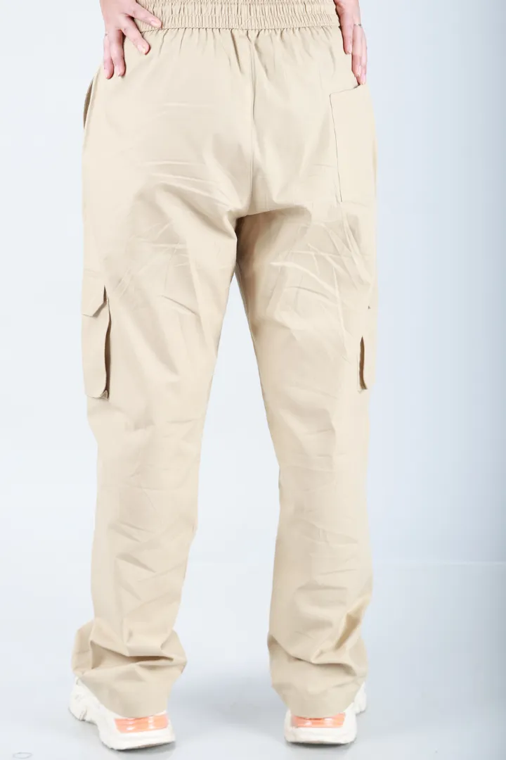 Sand Beige Cargo Baggy Pant - Unisex Comfy Pant