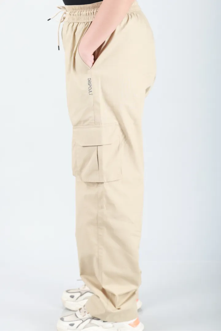 Sand Beige Cargo Baggy Pant - Unisex Comfy Pant