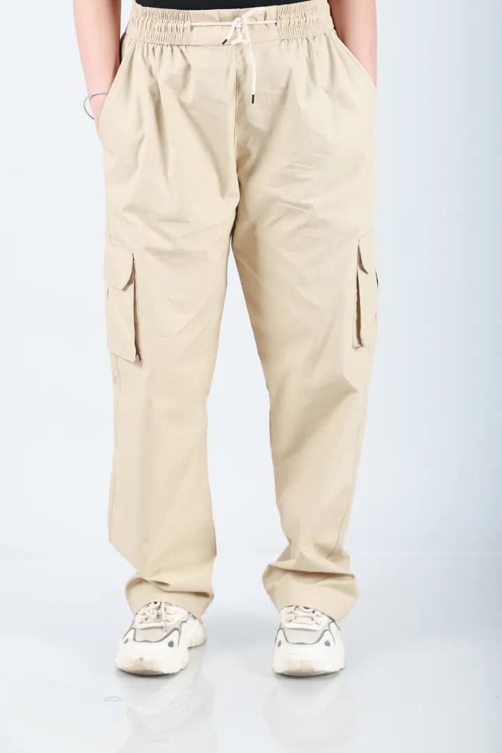 Sand Beige Cargo Baggy Pant - Unisex Comfy Pant