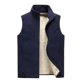 SIMOS Cotton-Padded Fleece Vest