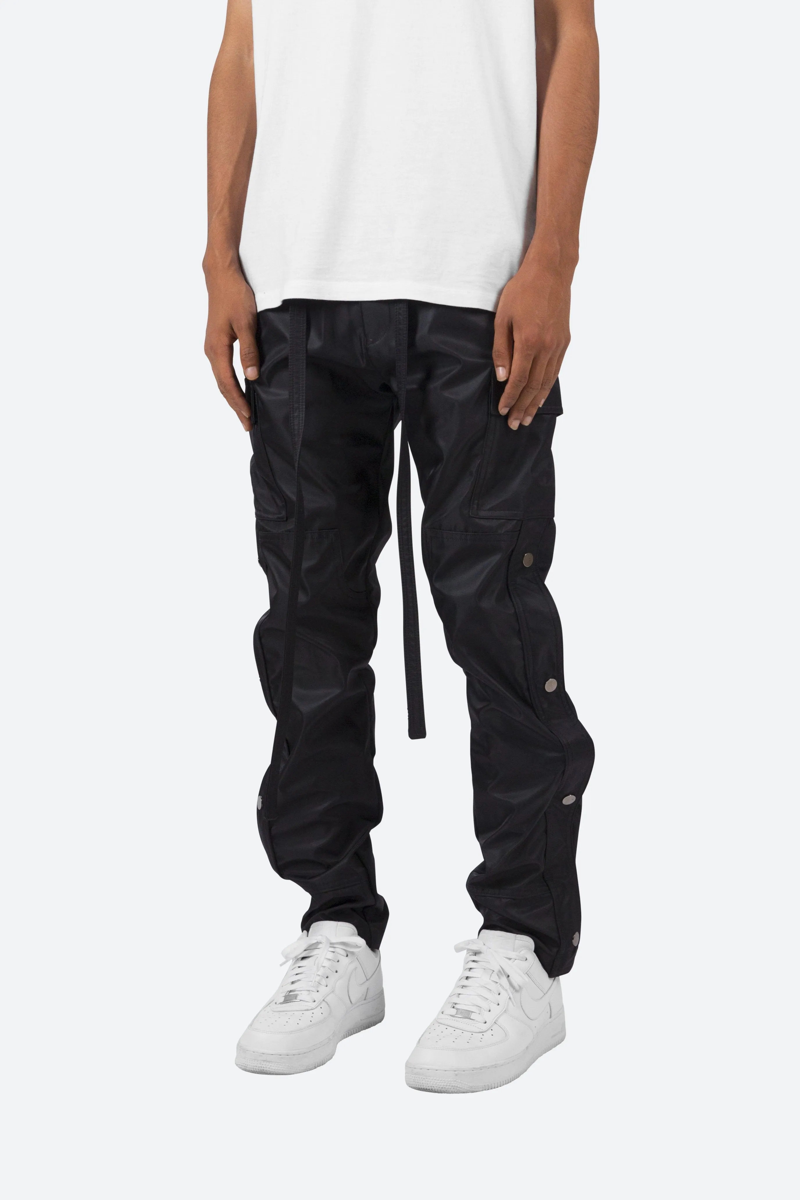 Snap Zipper II Cargo Pants - Black