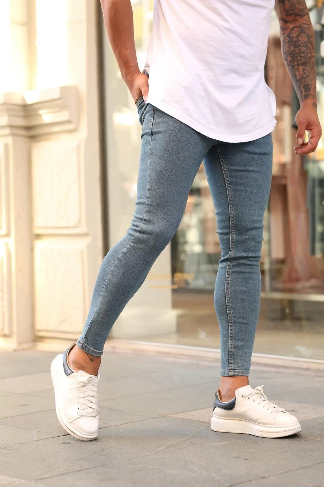 Sneakerjeans Blue Skinny Jeans DP54