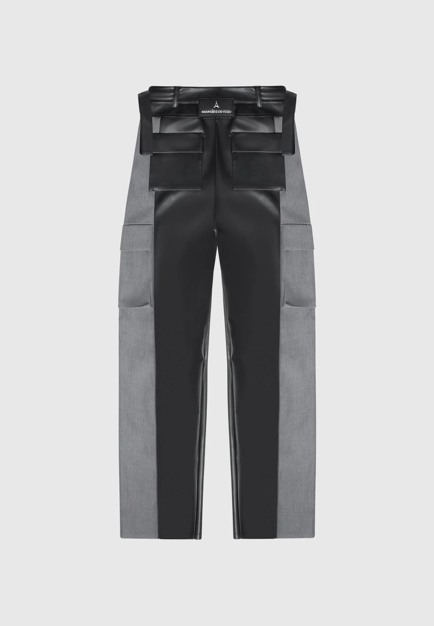 Tailored Cargo Trousers - Grey/Black