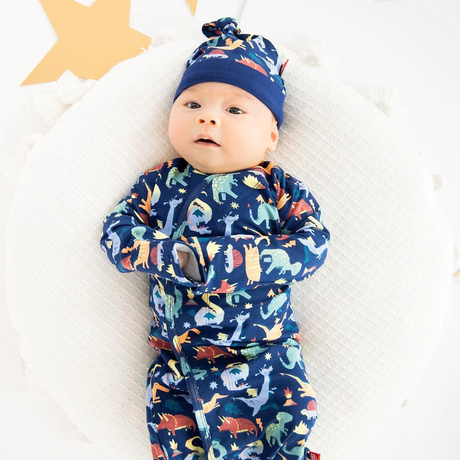 talon-ted modal magnetic cozy sleeper gown   hat set