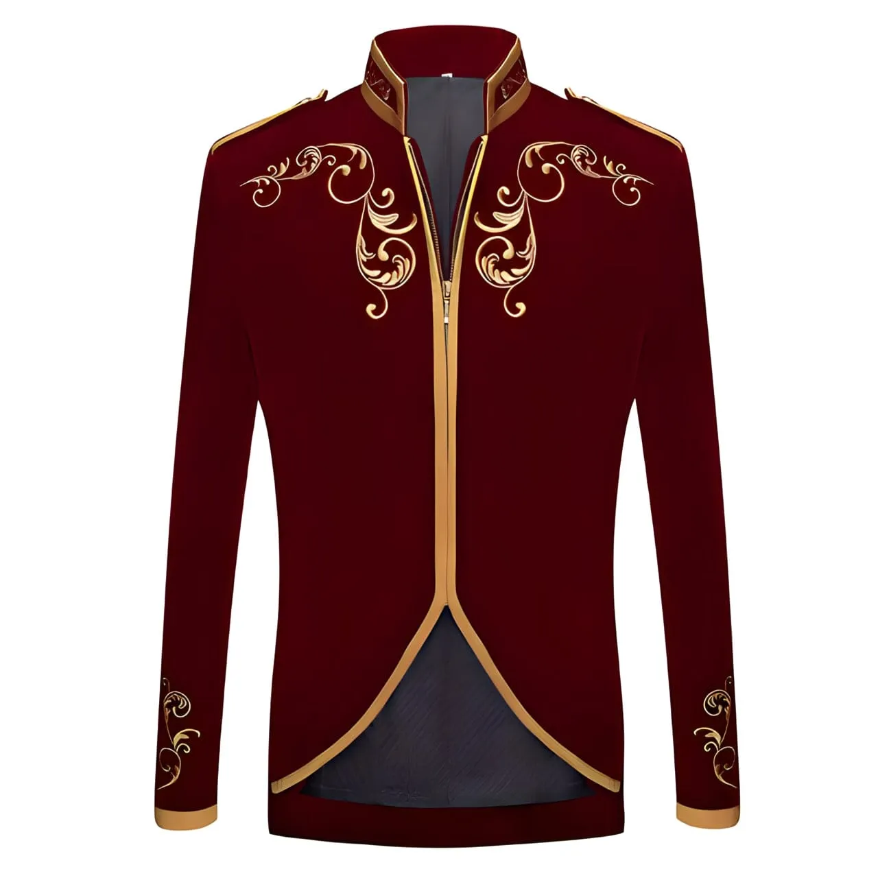 The Imperial Velvet Mandarin Collar Jacket - Multiple Colors