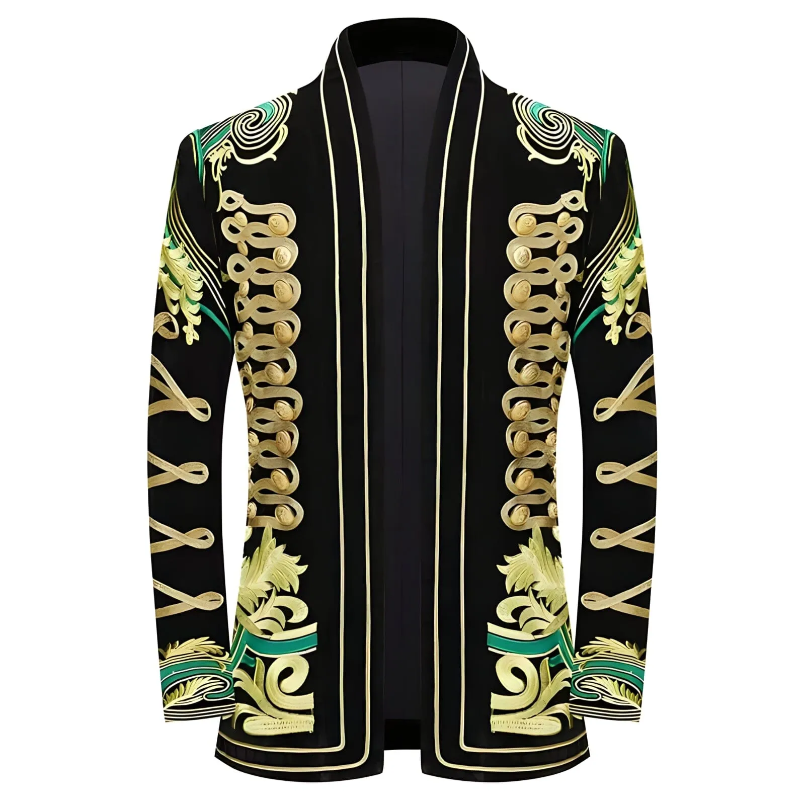 The Monet Embroidered Open Front Jacket