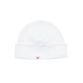 Tiny Heart Embroidery Hat | Baby Girl