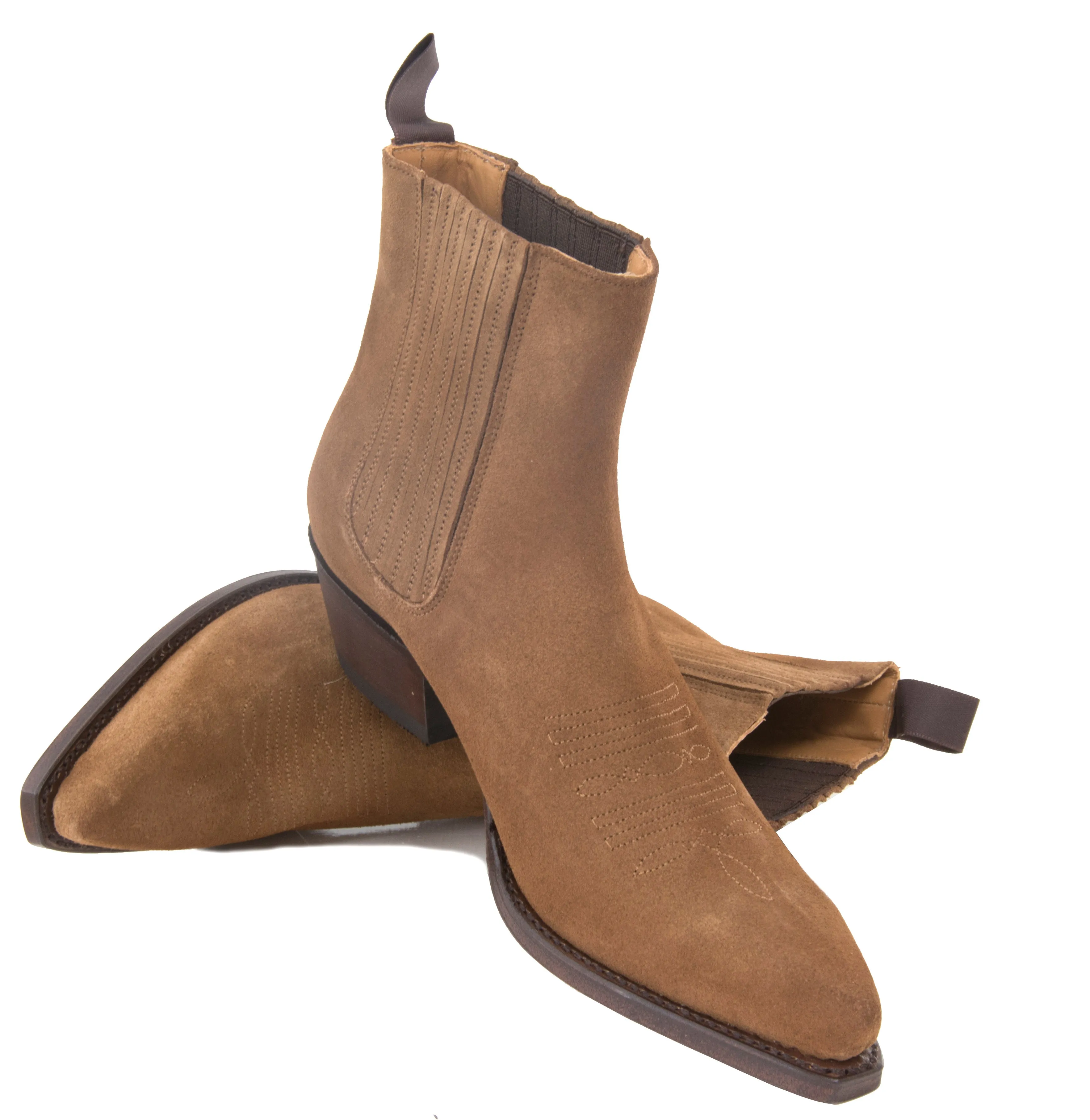 Tobacco Suede Ankle Boot