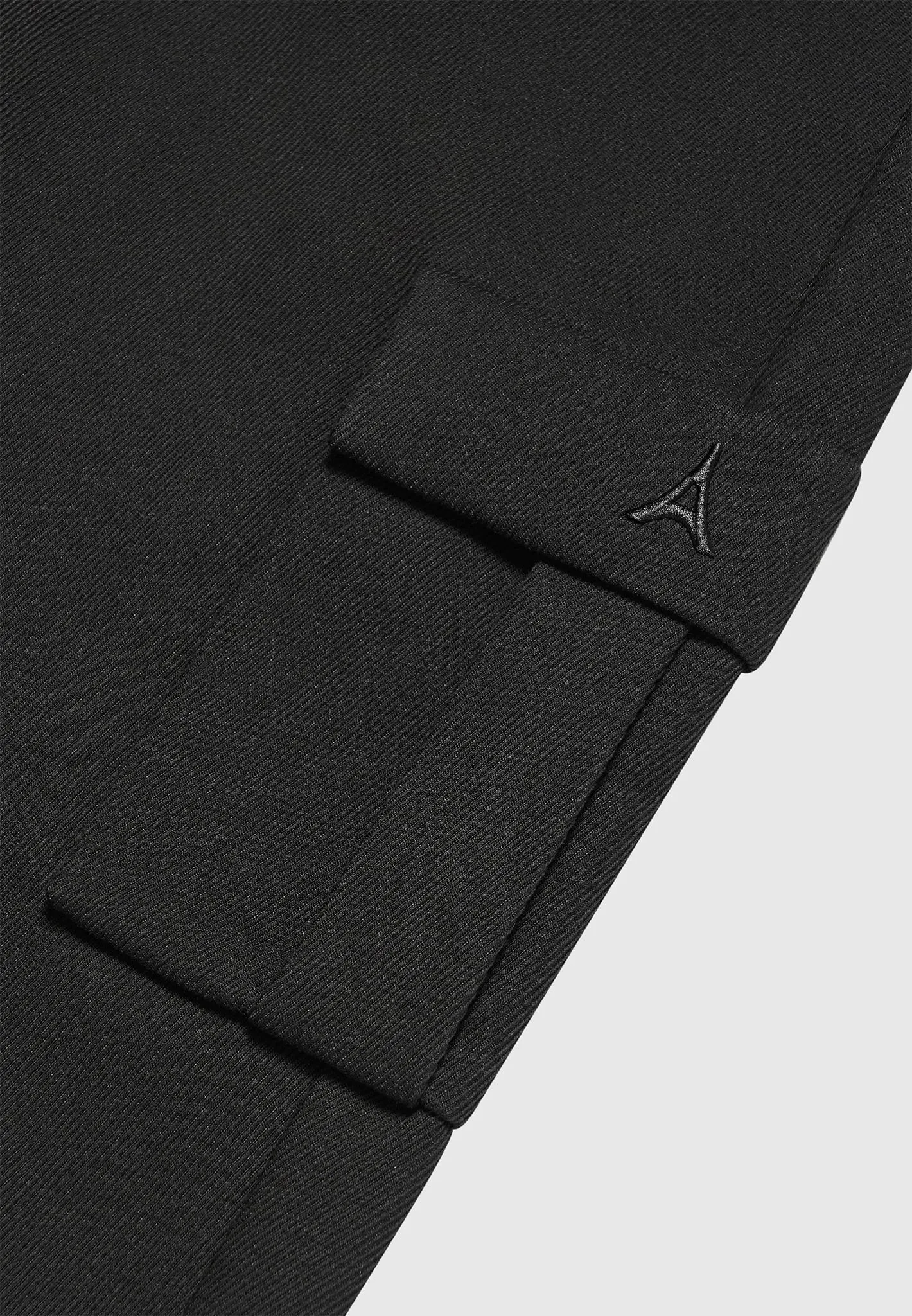 Twill Cargo Regular Fit Pants - Black