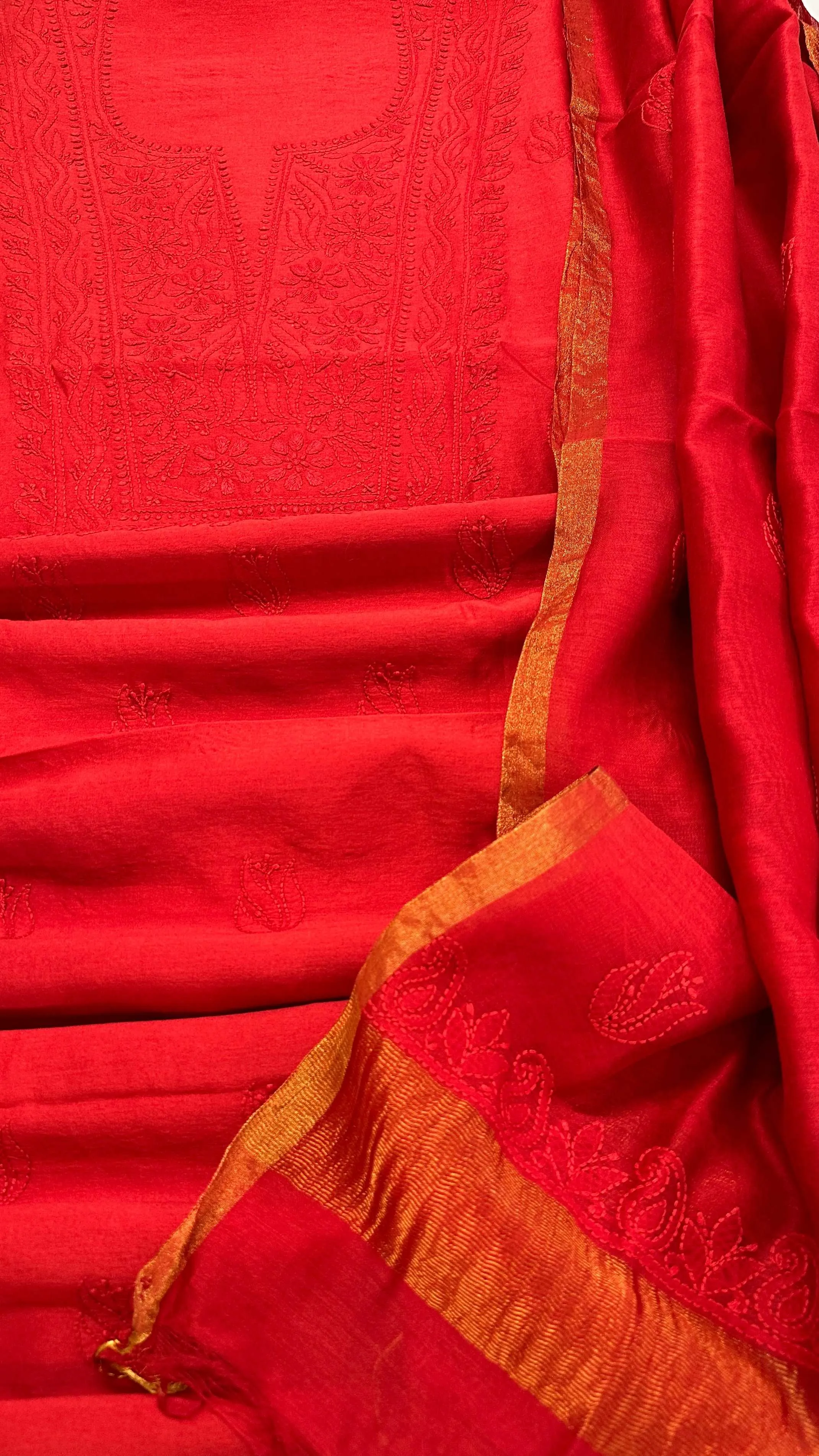 UNSTICHED CHIKAN HANDWORK SUITS