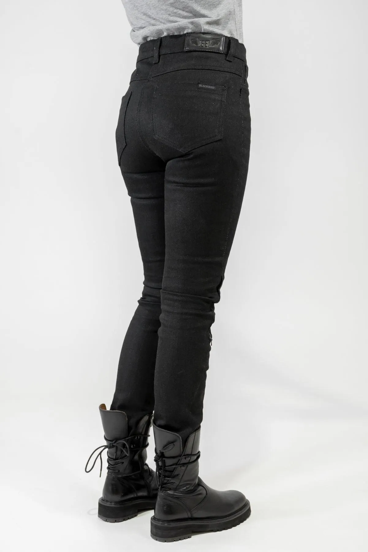 Venus Reinforced Motorcycle Jeans - Black