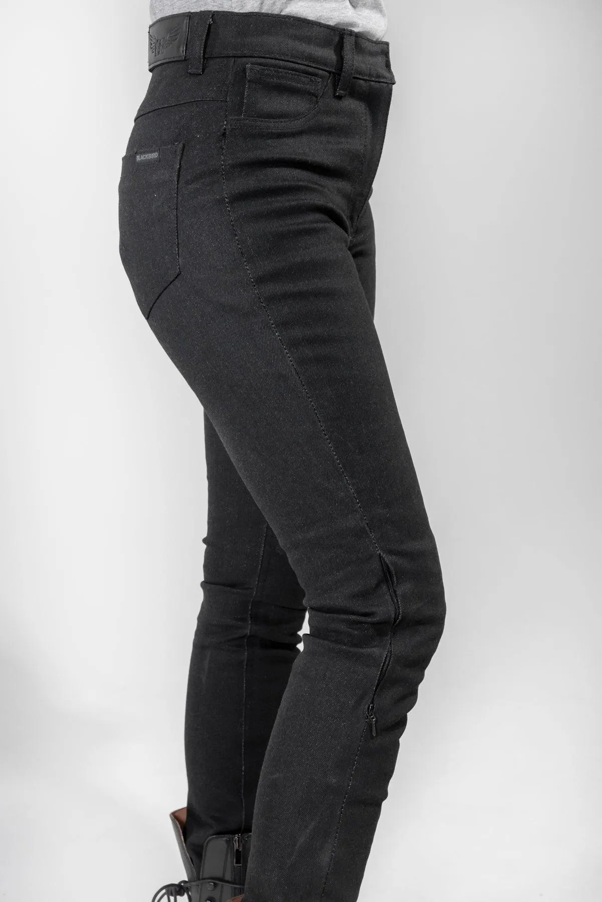 Venus Reinforced Motorcycle Jeans - Black