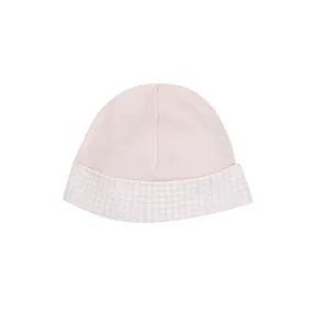 Vichy Details Embroidery and Printed Hat | Baby Girl