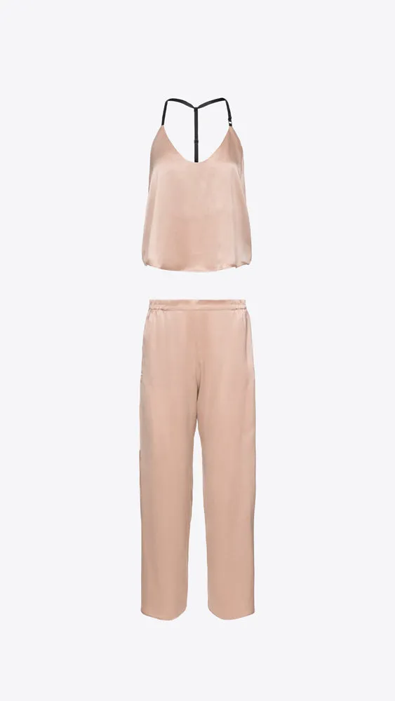 Washable Silk Cami Pant Set - Otium Tan