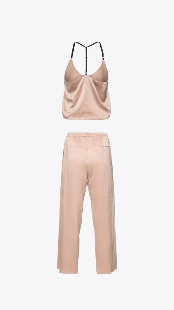 Washable Silk Cami Pant Set - Otium Tan