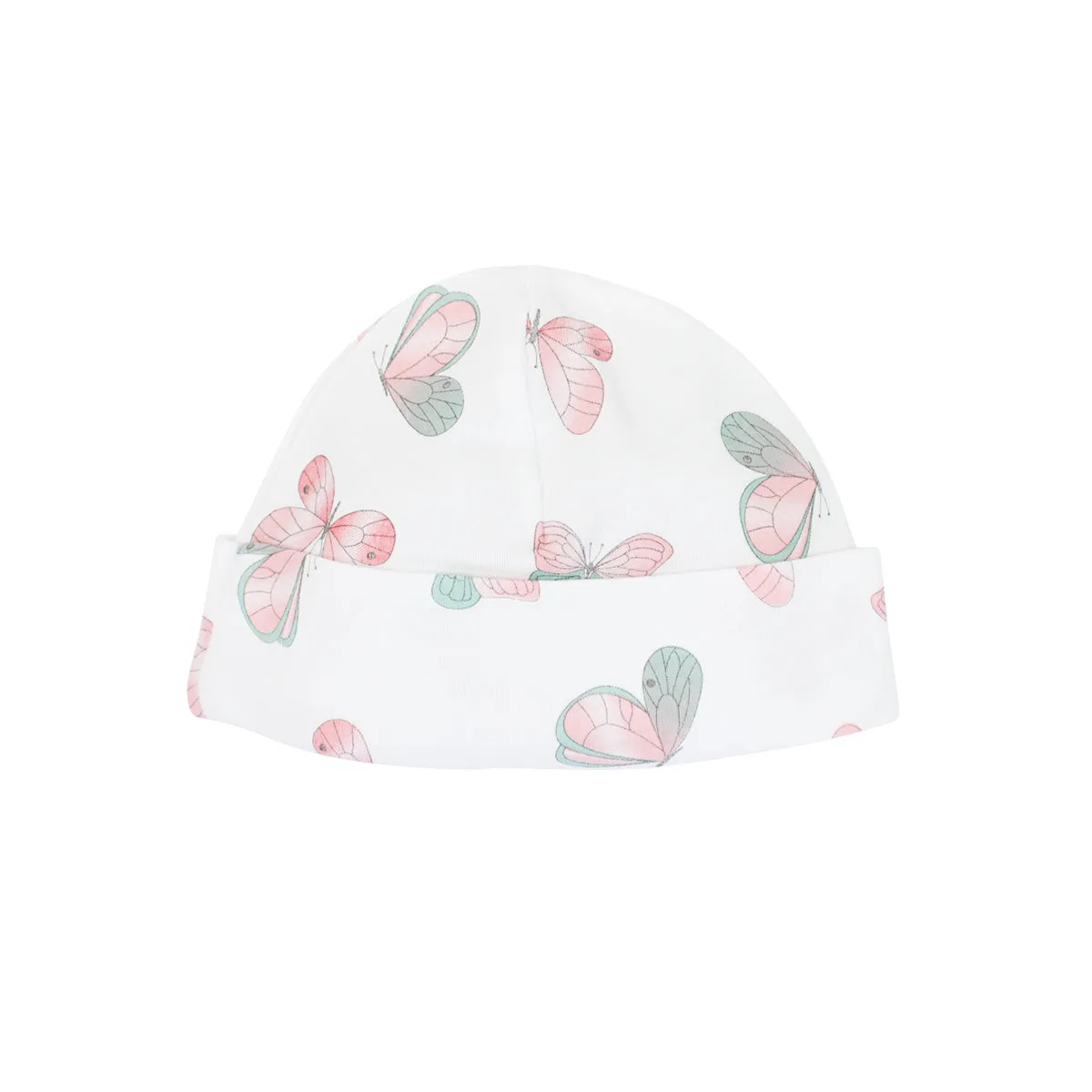 Watercolor Butterflies Printed Hat | Baby Girl