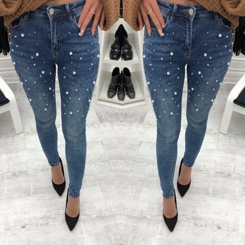 Women's Blue Jeans Pants