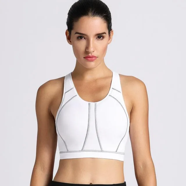 Women's High Impact Padded Supportive Wire-free Full Coverage Sports Bra